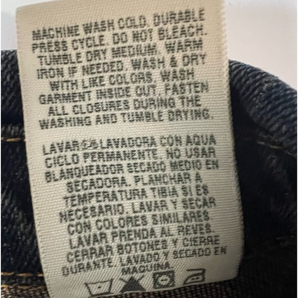 Levi Strauss Signature Y2K Vintage Grunge Blue Jean Jacket Womens size M - Picture 6 of 11